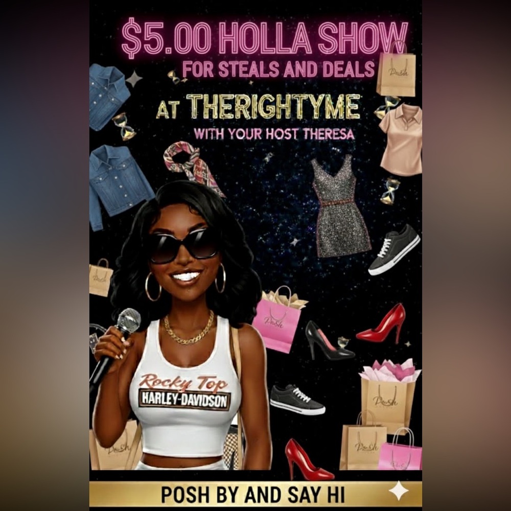 $5 HOLLA LIVE SHOW FLYER ⏳⏳